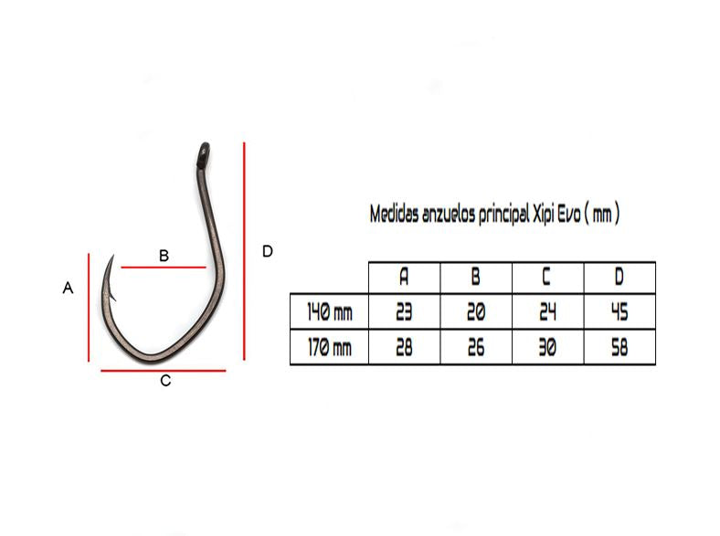 Xipi EVO JLC® 140 mm 3 pcs Main Hook