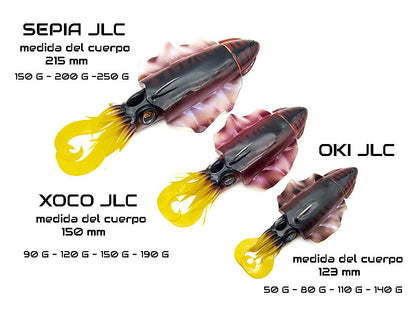 Sepia 8.5" - 215mm  Cuttlefish Body Vinyl Jig